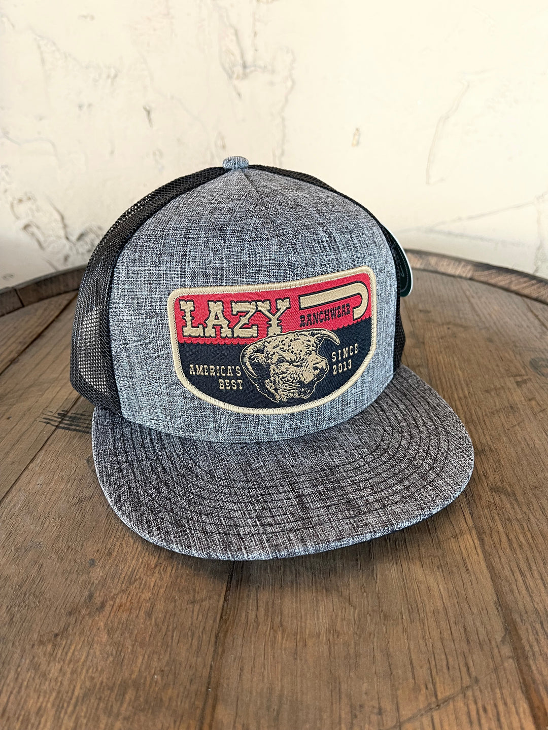 Lazy J Ranch Wear Charcoal & Black 4" America's Best Patch Cap