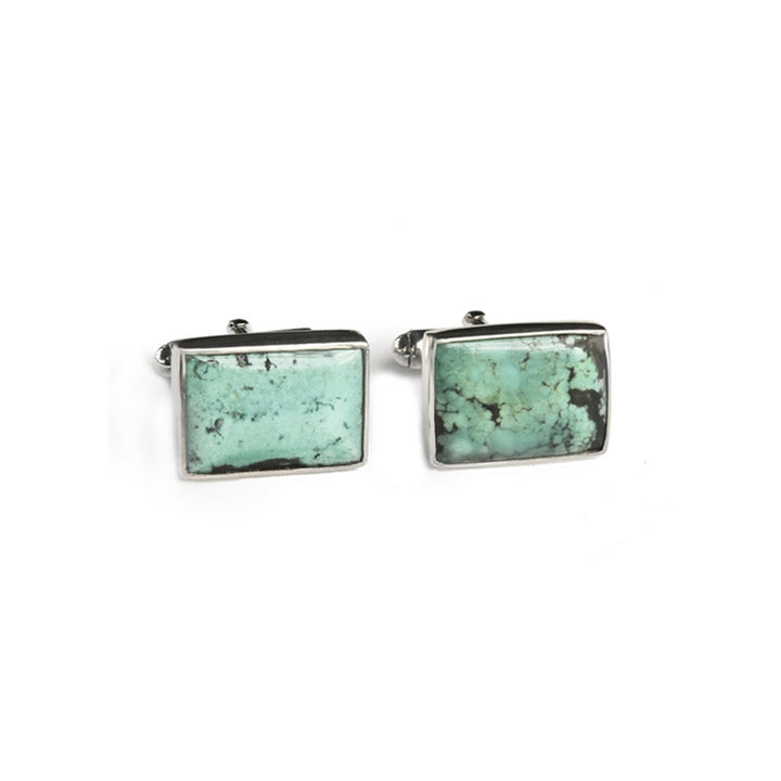 Great Falls Jewelry Rectangle Cufflinks - Turquoise