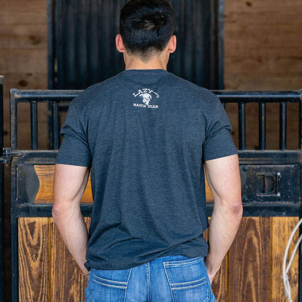 
                  
                    Lazy J Ranch Mexico Elevation Short Sleeve T-Shirt - Charcoal Grey-
                  
                