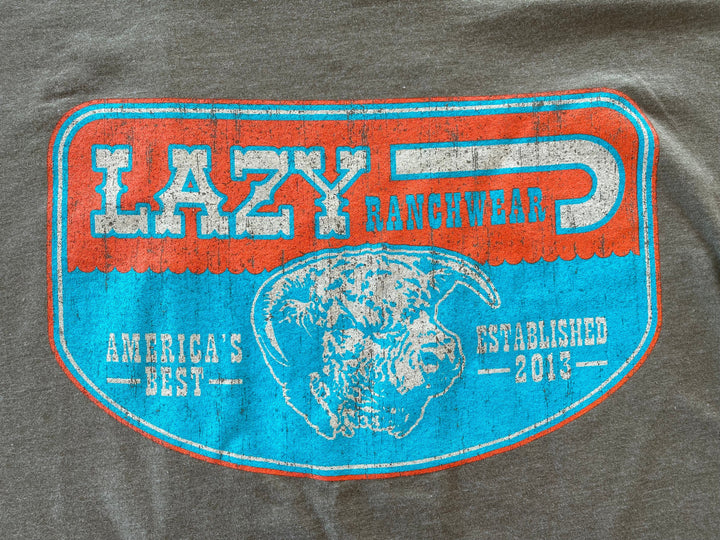 Lazy J Ranch Wear America's Best Short Sleeve T-Shirt - Army Green