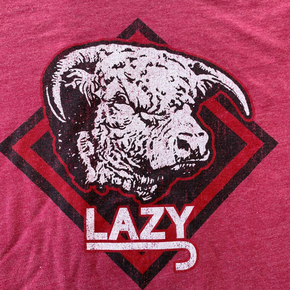
                  
                    Lazy J Ranch Red Diamond Hereford Short Sleeve T-Shirt - Burgundy-Lazy J Ranch Wear
                  
                
