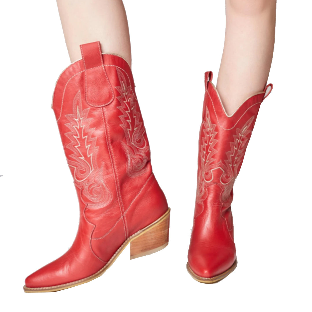 Stivali Women's Loyal Western Boots - Red