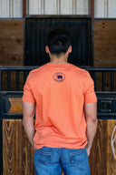 Lazy J Ranch Hereford Sky Short Sleeve T-Shirt - Orange-