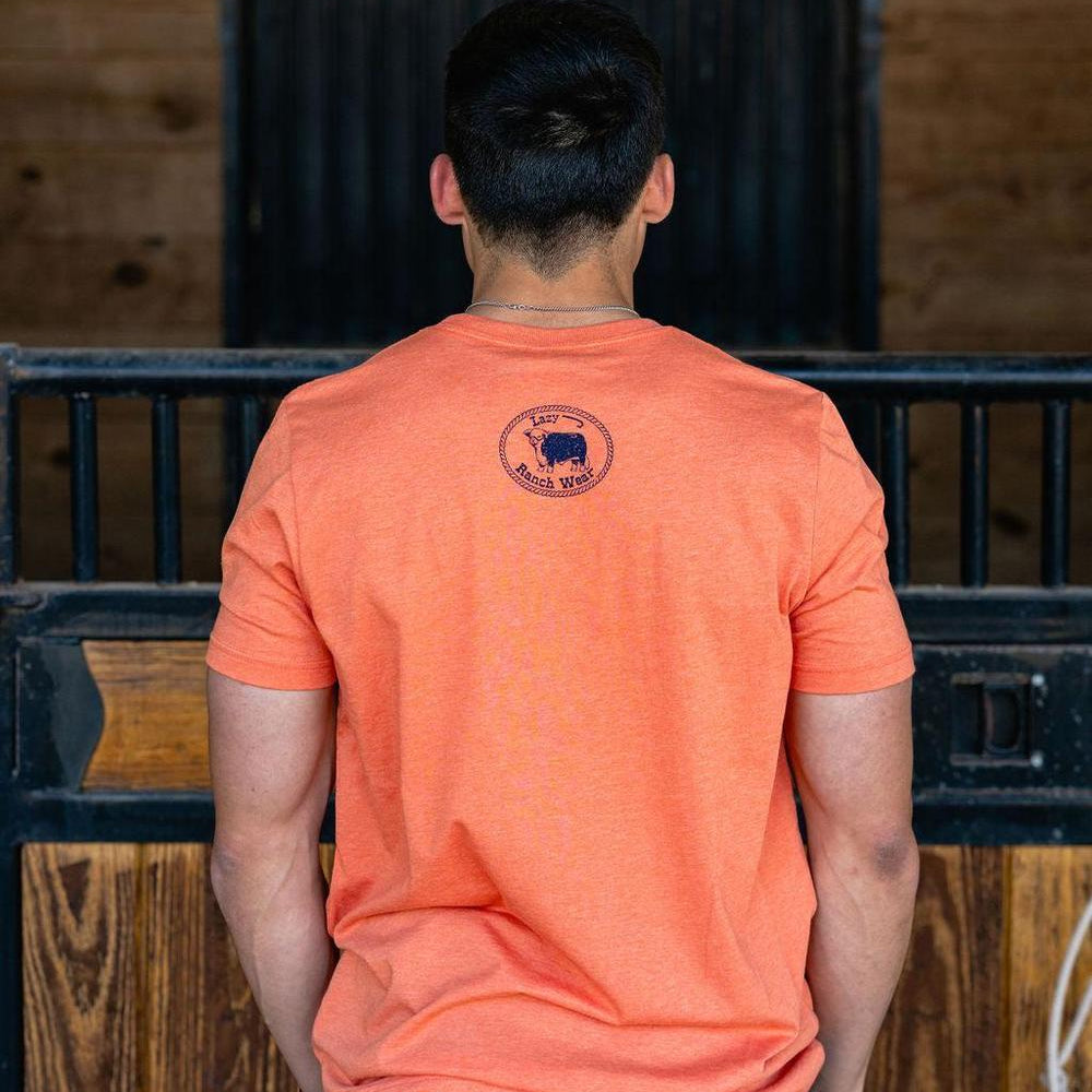
                  
                    Lazy J Ranch Hereford Sky Short Sleeve T-Shirt - Orange-Lazy J Ranch Wear
                  
                