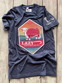 Lazy J Ranch Rain Hereford T-Shirt - Navy-