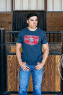 Lazy J Ranch Red Ranch Elevation Short Sleeve T-Shirt - Navy-