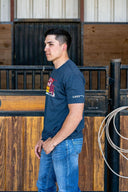 Lazy J Ranch Retro Midnight Short Sleeve T-Shirt - Navy-