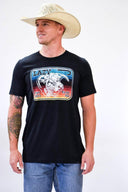 Lazy J Ranch Serape Elevation Short Sleeve T-Shirt - Heather Black-