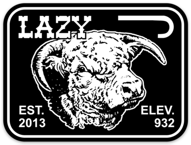 Lazy J Ranch Wear Large Elevation Sticker