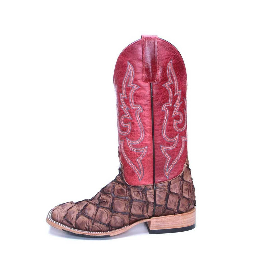 Macie Bean Women's Big Bass Cowboy Boots - Matte Cigar Red Sinsation