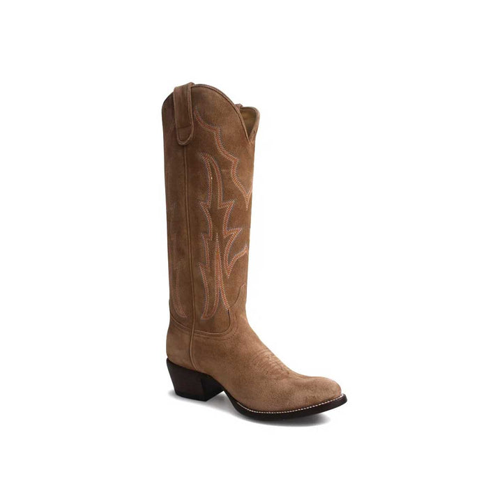 Macie Bean Women's Mind Your Own Biscuits Tobacco Suede Boots
