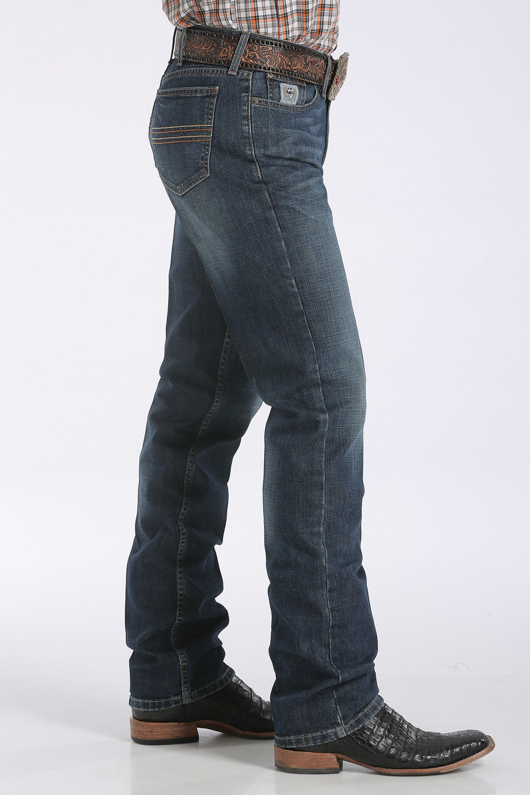 Cinch  Men's Silver Label Indigo Wash Slim Fit Jeans