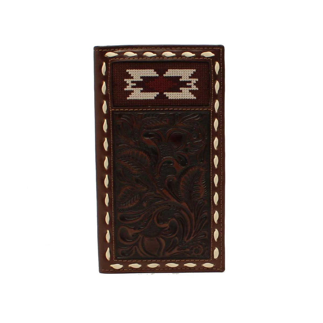 Nocona Men's Tooled Laced Rodeo Wallet
