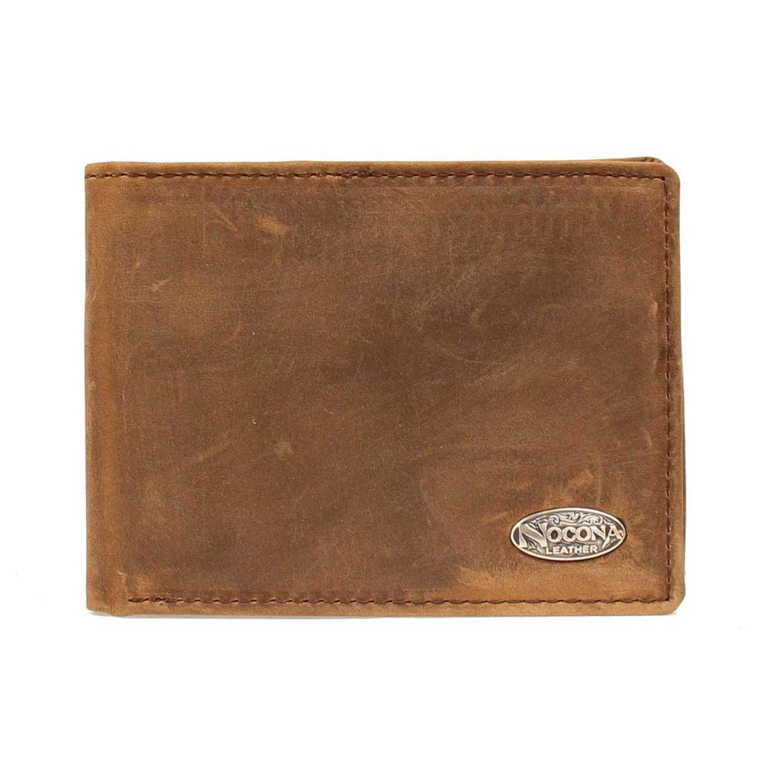 M & F Western Nocona Distressed Leather Bi-Fold Wallet