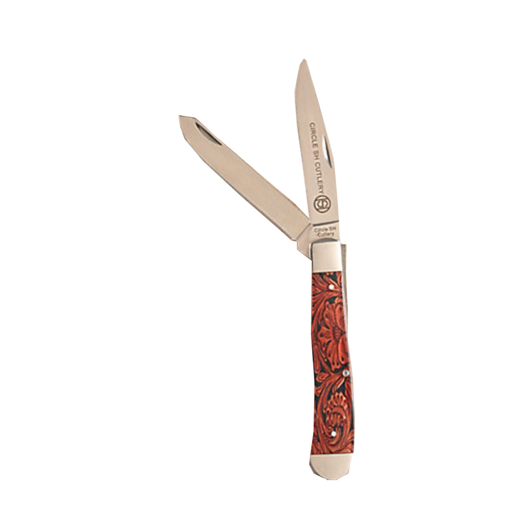 Circle SH Cutlery Mexican Flag Trapper Knife – Lazy J Ranch Wear Stores