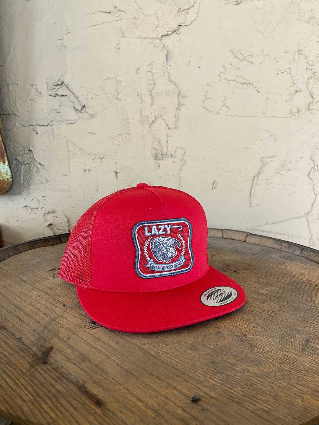 Lazy J Ranch Wear Red & Red 4" America's Best Cap