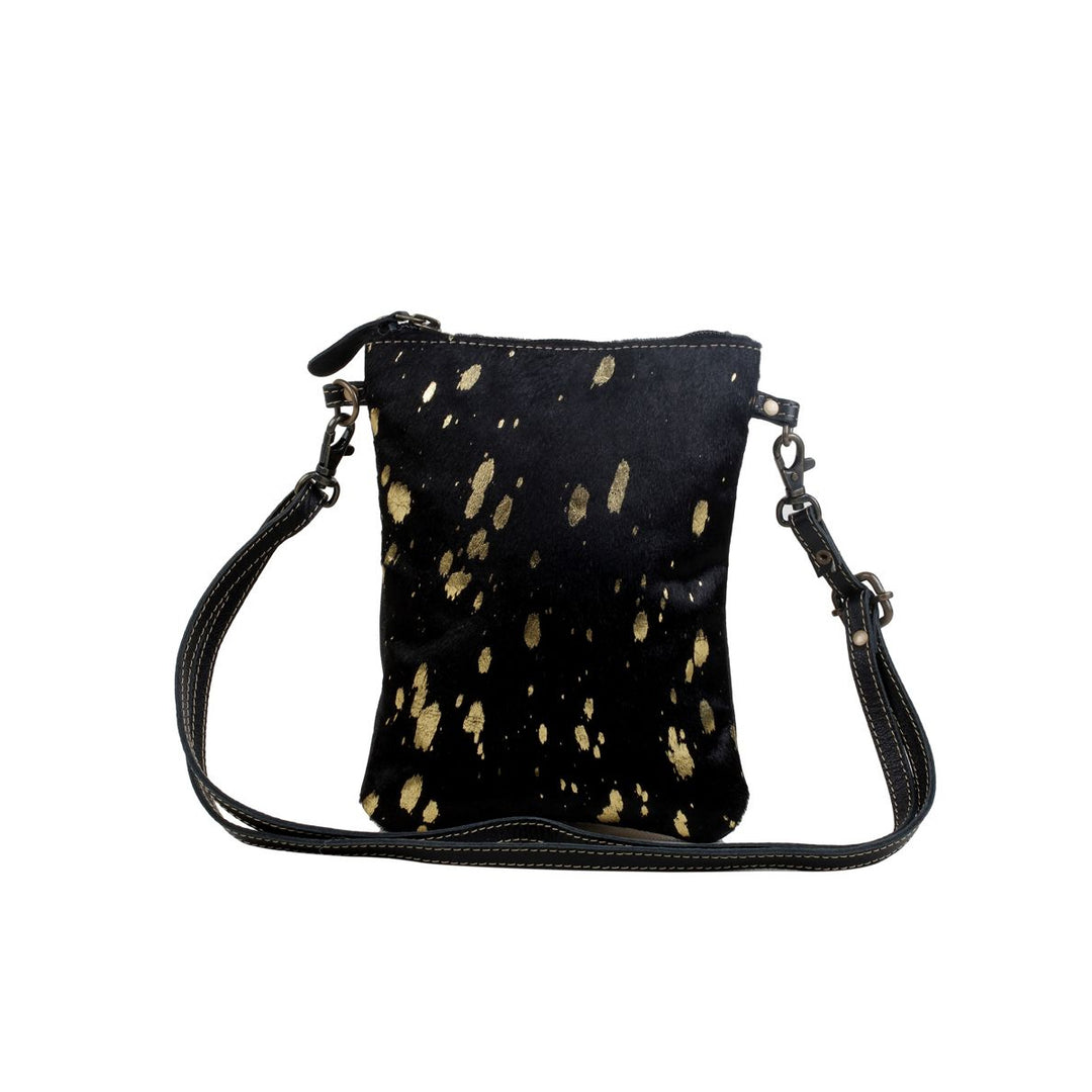 Myra Bag Women's Shimmer Hairon Bag - Black