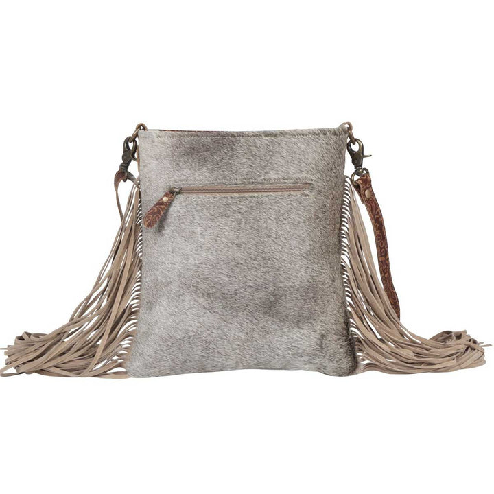 Myra Bag Grey Slate Hand Tooled Bag
