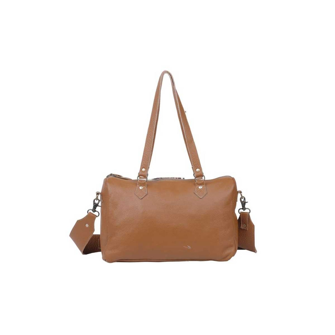 Myra Bag Women's Marvellous Hand-Tooled Leather Hairon Bag