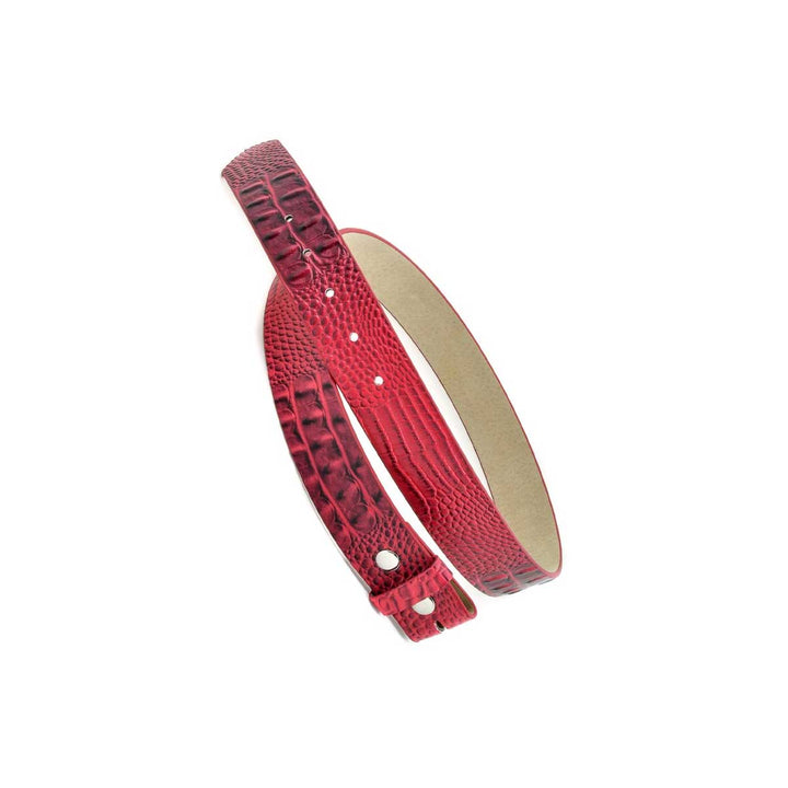 Anzell Women's Croco Print Leather Belt Strap