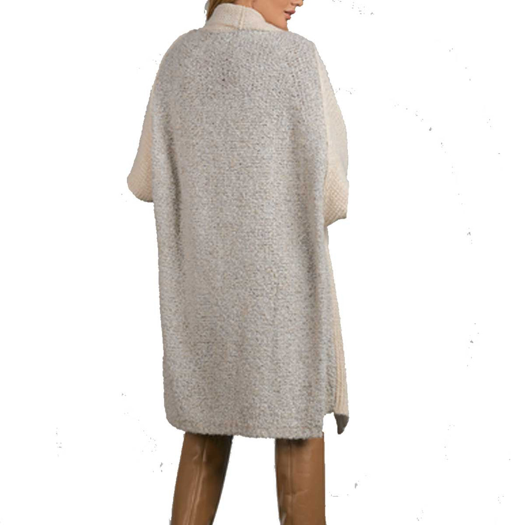 Elan Women's 3/4 Sleeve Chunky Sweater Cardigan