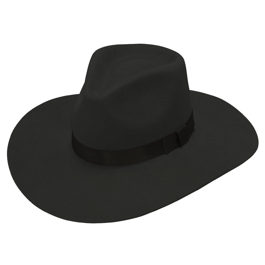 M & F Western Women's Twister Pinch Front Wool Cowboy Hat - Black