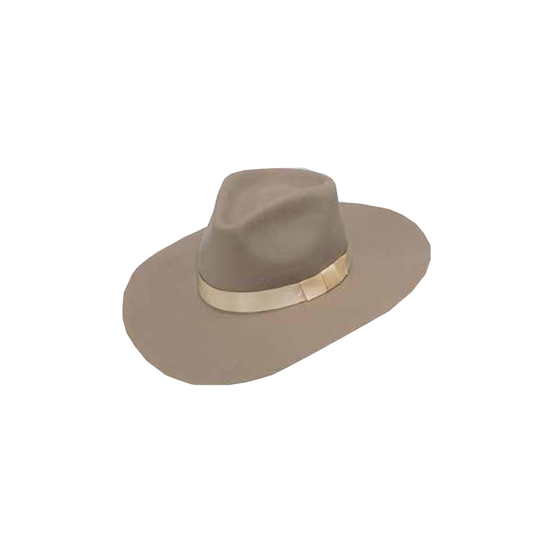 Twister Fashion Wool Cowboy Hat - Mushroom