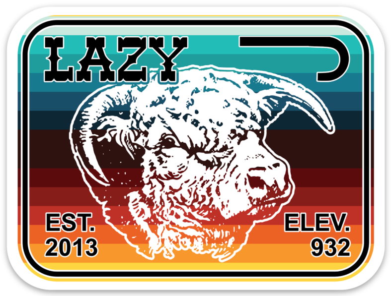 Lazy J Ranch Wear Serape Elevation Sticker-Stickers & Decals-SELEVSTICK