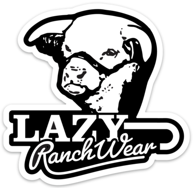 Lazy J Ranch Wear Hereford Show Time Sticker-Stickers & Decals-WHT-SHOWTIME-STK