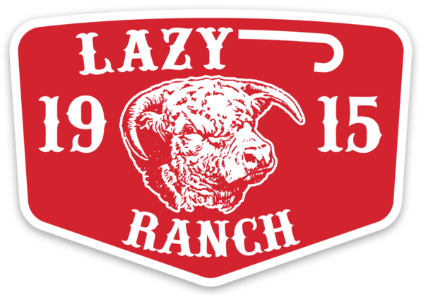 Lazy J Ranch Wear Red Ranch Sticker