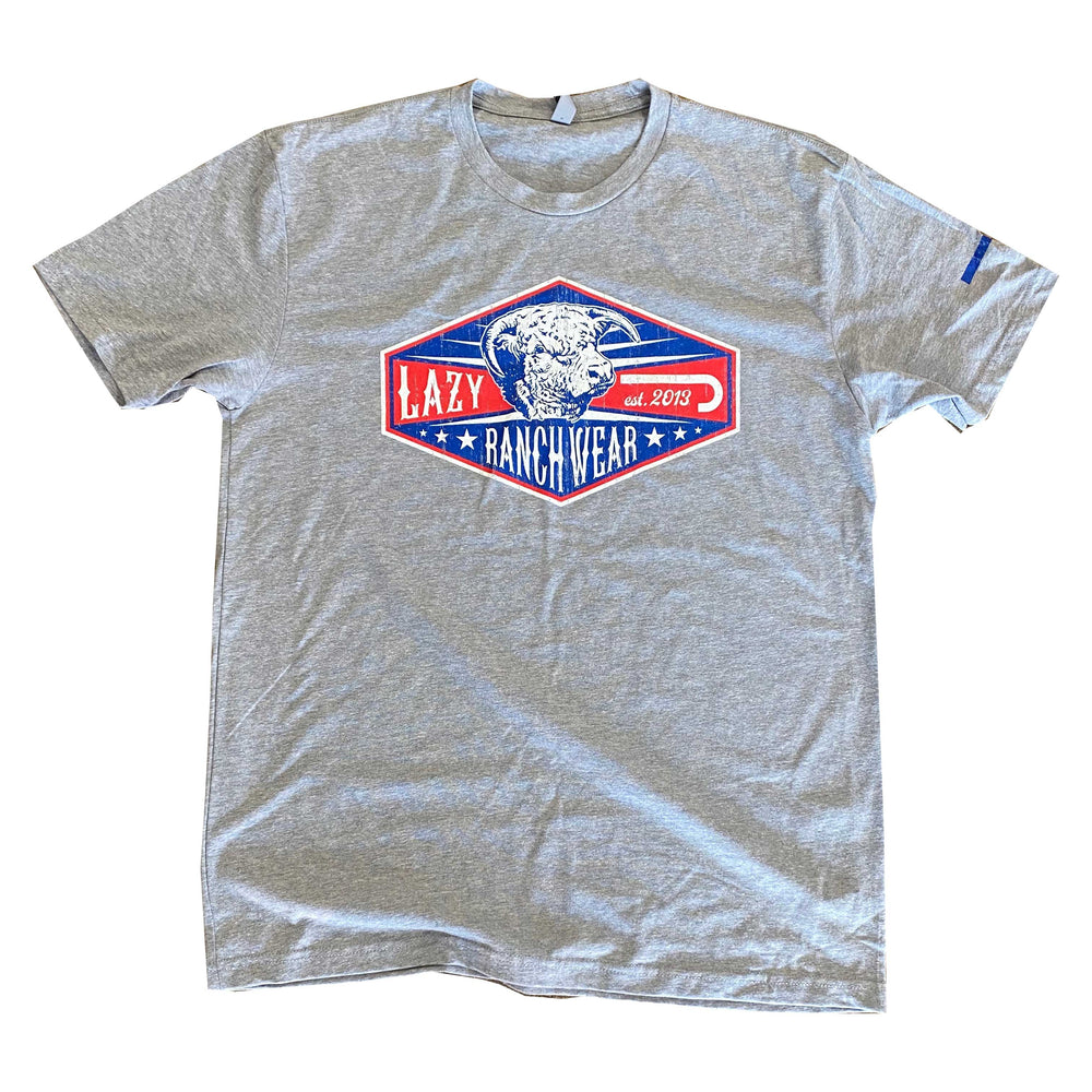 
                  
                    Lazy J Ranch Diamond Ranch Short Sleeve Dark Heather Grey T-Shirt-
                  
                
