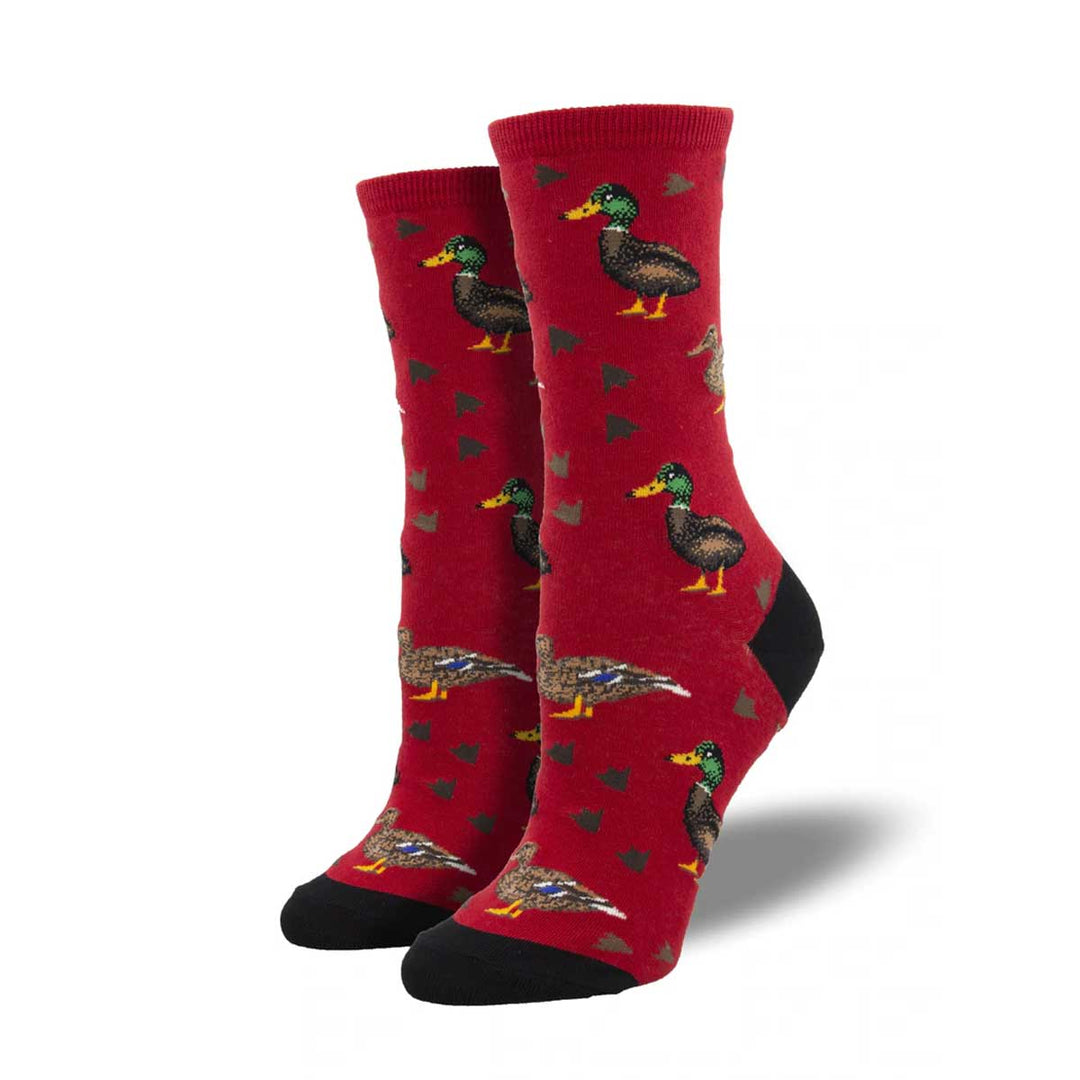 Socksmith Women's Lucky Ducks Socks - Red