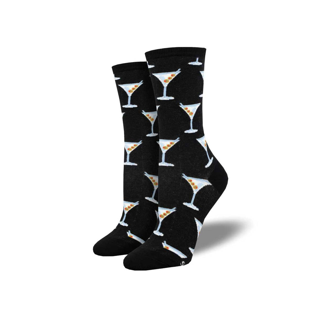 Socksmith Women's Stirred Martini Socks - Black