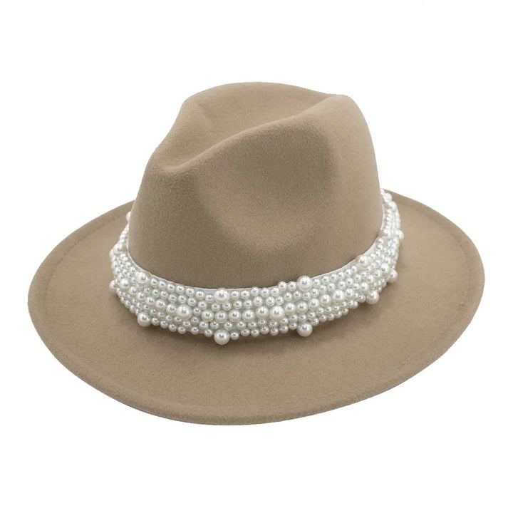Suzie Q USA Women's New Style Fashion Pearl Jazz Fedora Hat