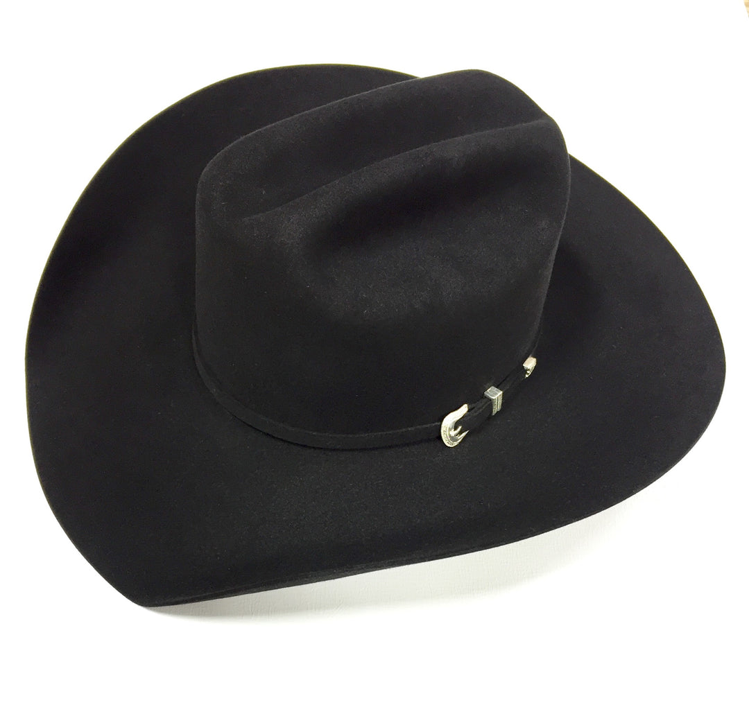 Black 7X 4 1/4 Brim Felt Hat by American Hat Co. - Lazy J Ranch Wear
