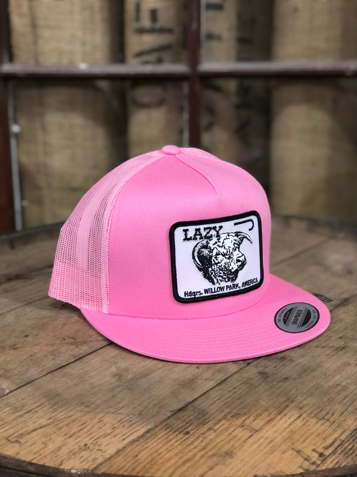 Lazy J Ranch Wear Pink & Pink 4" Cattle Headquarters Cap