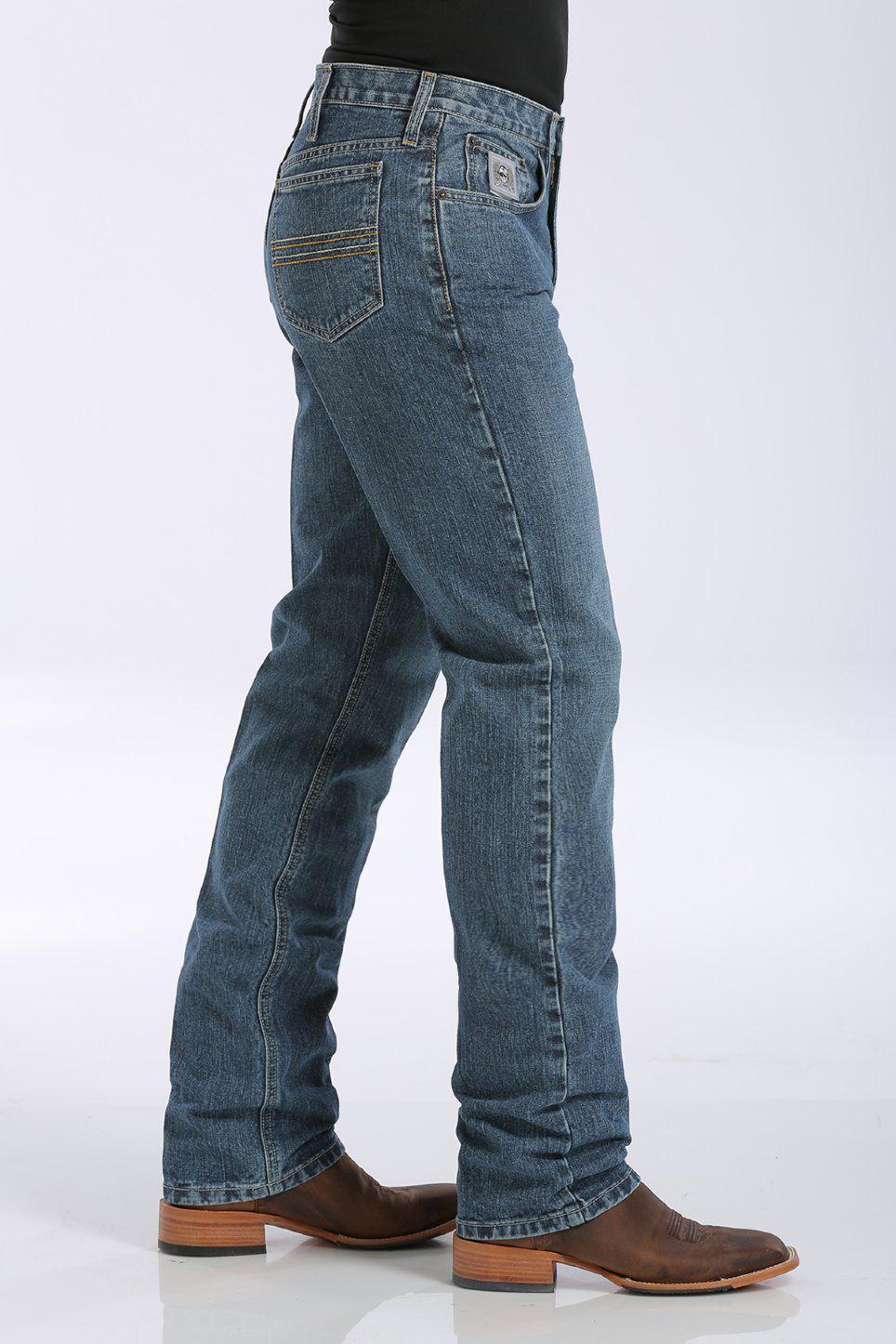 Cinch Silver Label Men's Straight Leg Mid Rise Stonewash Jean - Lazy J Ranch Wear
