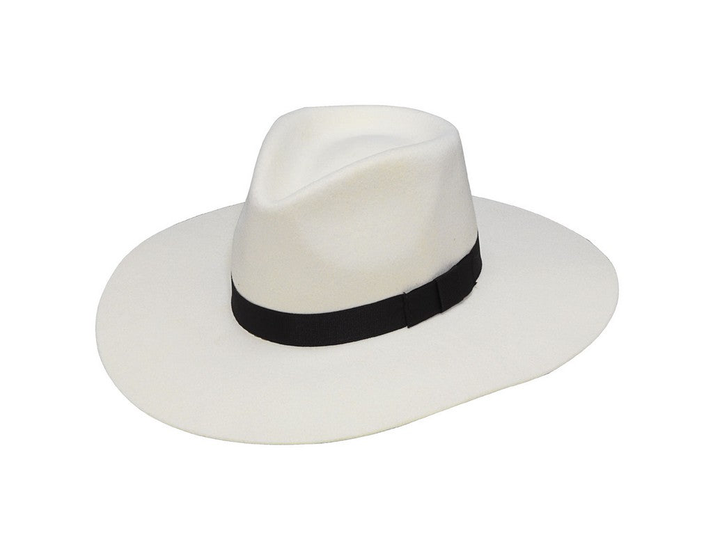 Twister Women's Pinch Front Wool Cowboy Hat - White